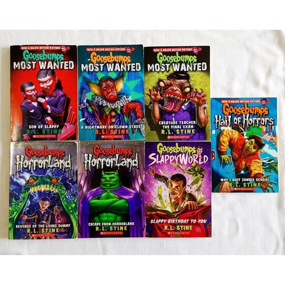 Lot of 7 RL Stine Goosebumps Most Wanted Horrorland, Most Wanted, Hall Of Horror - Picture 1 of 3
